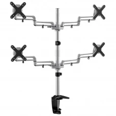 Table/desk stand for 4 monitors Reflecta FLEXO Desk 23-1010Q 12-23 , 75x75, 100x100, 8kg/bracket.