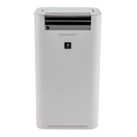 Umidificator și purificator de aer Sharp KCG50EUW, Alb
