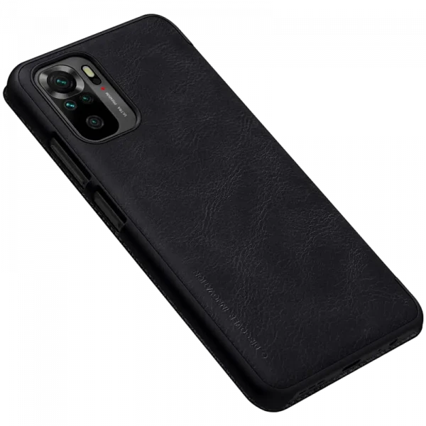 Husă tip carte Nillkin RedMi Note 10, Qin LC, Negru
