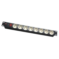 Priză de alimentare APC Electronic / 1U / PDU-GM0009 / 8 porturi / cu comutator și protecție la suprasarcină Master 16A / 1.8M