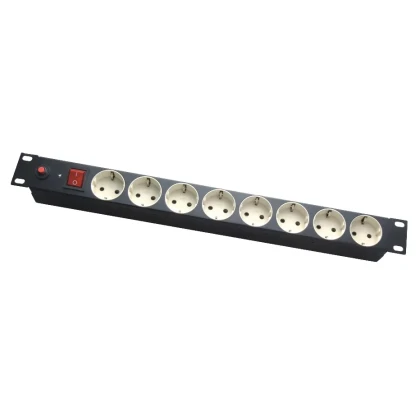 Priză de alimentare APC Electronic / 1U / PDU-GM0009 / 8 porturi / cu comutator și protecție la suprasarcină Master 16A / 1.8M
