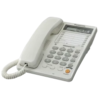Telefon cu fir Panasonic KX-TS2365UAW, Alb