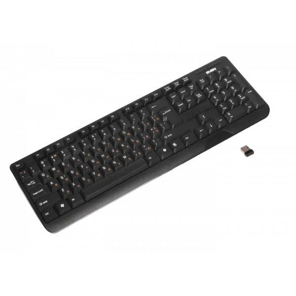 Клавиатура SVEN KB-C2200W, Беспроводное, Чёрный