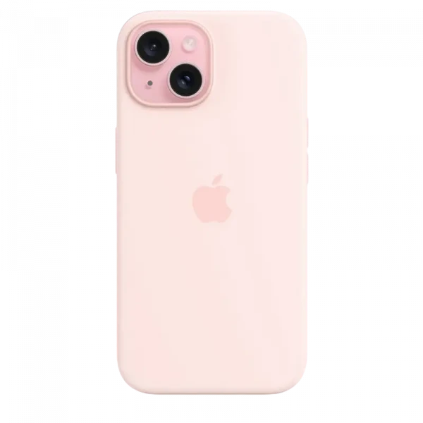 Чехол Apple iPhone 15 Silicone Case with MagSafe, Light Pink