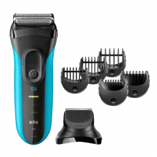 Aparat de ras electric Braun 3010 BT WD, Albastru