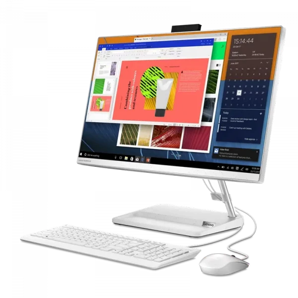 Computer All-in-One Lenovo IdeaCentre AIO 3 24ALC6, 23,8, AMD Ryzen 5 7430U, 16GB/512GB, Fără SO, Alb