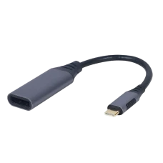 Adaptor USB APC Electronic A-USB3C-DPF-01, USB Type-C - DisplayPort (M), 0,15m, Gri