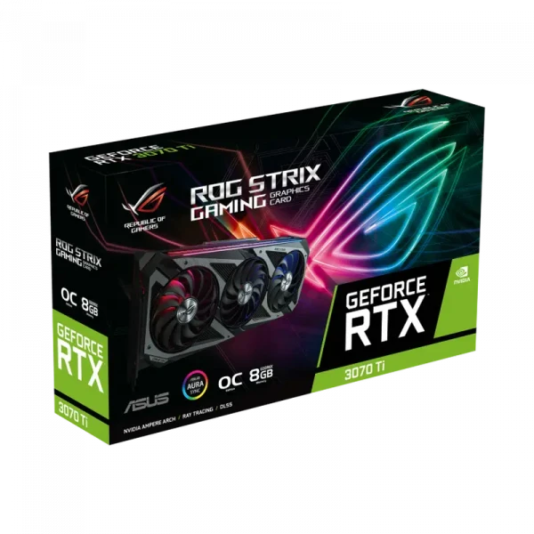 Placă Video ASUS ROG-STRIX-RTX3070TI-O8G-GAMING, 8GB GDDR6X 256bit