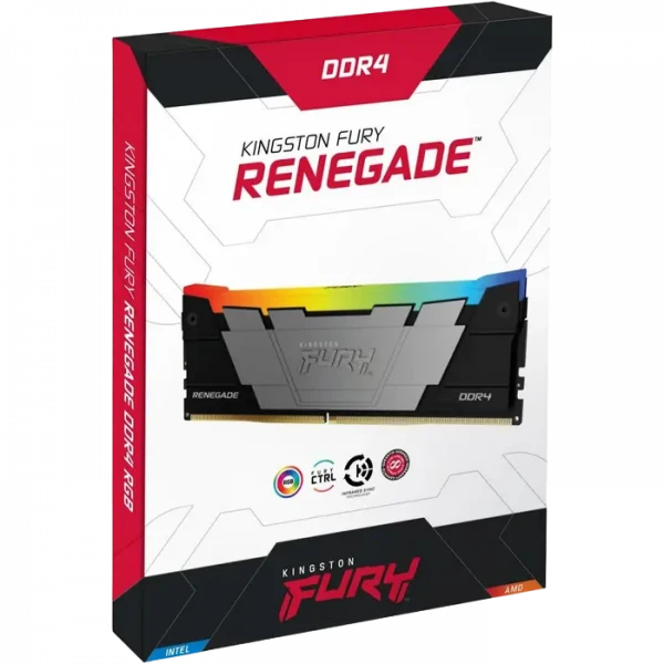 Memorie RAM Kingston FURY Renegade RGB, DDR4 SDRAM, 3200 MHz, 64GB, KF432C16RB2AK2/64