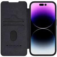 Husă tip carte Nillkin iPhone 15 Pro Max - Qin Pro, Negru
