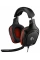Căști gaming Logitech G332, Cu fir, Negru/Roșu