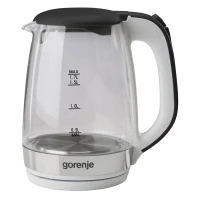 Fierbător electric Gorenje K17GXG, Oțel Inoxidabil | Negru