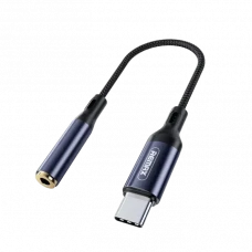 Audio Adaptor Remax Adapter Remax Type-C to 3.5mm AUX, /USB Type-C, 0,15m, Negru