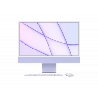 Computer All-in-One Apple iMac A2438, M1 with 8-core CPU and 8-core GPU, 16GB/512GB, macOS Big Sur, Purple