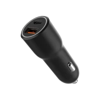 Incărcător auto Gembird TA-UC-AC2PDQC38-CAR-01, 38W, Negru