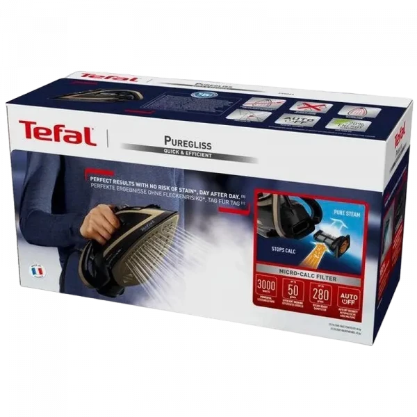 Утюг Tefal FV8064E0 , 3000Вт, Черный/Медный
