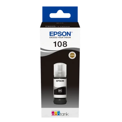 Контейнер с чернилами Epson 108 EcoTank, 70мл, Чёрный