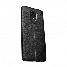 Husă Xcover RedMi 9 - Leather, Negru