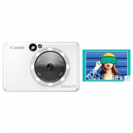 Imprimantă foto Canon Zoemini S2 ZV223, 2.0” x 3.0”, Pearl White