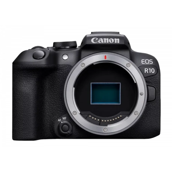 Aparat Foto Mirrorless Canon EOS R10 & RF-S 18-45mm IS STM KIT & Adapter EF-EOS R pentru obiective EF-S și EF