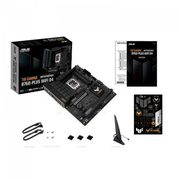 Placă de bază ASUS TUF GAMING B760-PLUS WIFI D4, LGA1700, Intel B760, ATX
