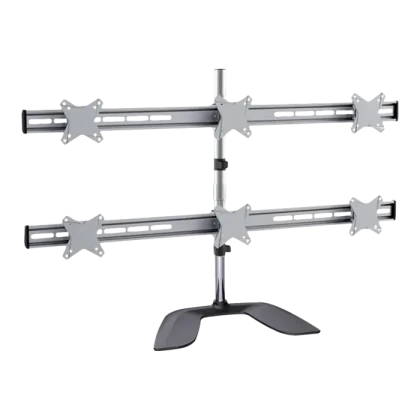 Suport birou pentru monitoare Reflecta PLANO DeskStand 23-1010 S, Argintiu