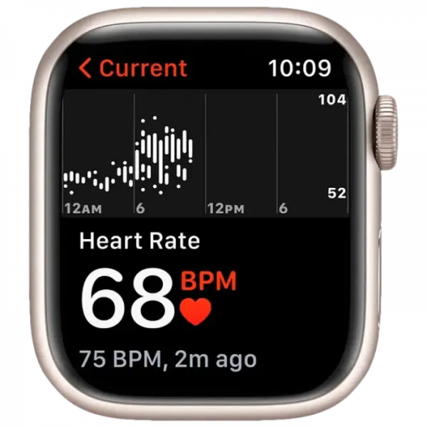 Ceas inteligent Apple Watch Series 7 GPS, 41mm, Starlight