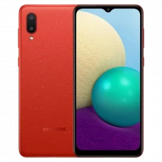 Смартфон Samsung Galaxy A02, 2Гб/32Гб, Красный