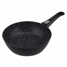 Сковорода глубокая RESTO 93040, 24см, Чёрный