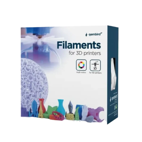 Filament pentru imprimantă 3D Gembird 3DP-PLA3-01-GLY, PLA, Galben-Auriu, 3.0 mm, 1 kg
