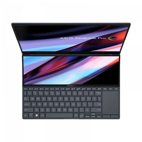 Laptop 14,5 ASUS Zenbook Pro 14 Duo OLED UX8402VU, Tech Black, Intel Core i7-13700H, 16GB/1024GB, Windows 11 Home