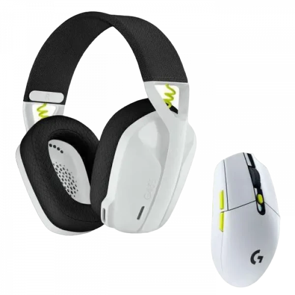 Gaming Mouse Logitech G305 + Headset G435, Alb/Negru