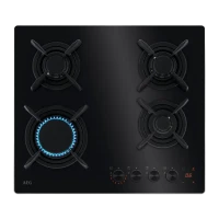 Plită pe gaz AEG HKB64453NB, Negru