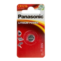 Дисковые батарейки Panasonic CR-1216EL, CR1216, 1шт.