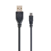 Cable de date Cablexpert CCP-USB2-AM5P-1, USB Type-A (F)/Mini-USB, 0,3m, Negru