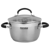 Кастрюля Rondell RDS-1447, 3,2л, 20см, Нержавеющая сталь