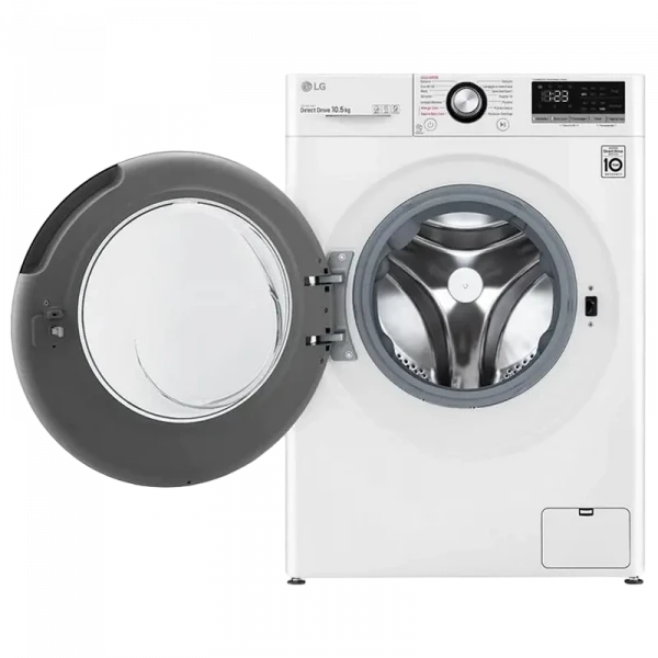 Mașină de spălat LG F4WV310S6E, 10,5kg, Alb