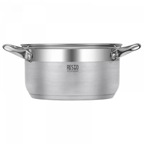Кастрюля RESTO 92003, 3,6л, 20см, Нержавеющая сталь