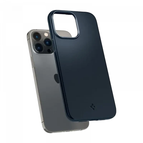 Husă Spigen iPhone 13 Pro Max, Thin Fit, Metal Slate