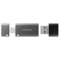 USB Flash накопитель Samsung DUO Plus, 128Гб, Серый/Черный