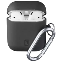 Чехол для Airpods Cellularline Bounce - AirPods 1 & 2, Чёрный