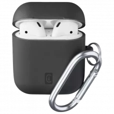 Husă pentru Airpods Cellularline Bounce - AirPods 1 & 2, Negru