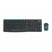 Клавиатура и мышь Logitech MK275, Беспроводное, Черный/Синий