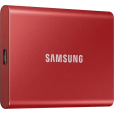 SSD portabil extern Samsung T7, 500 GB, Roșu (MU-PC500R/WW)