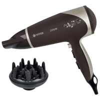 Фен VITEK VT-2327, 2200 Вт, Коричневый