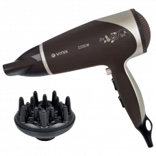 Фен VITEK VT-2327, 2200 Вт, Коричневый