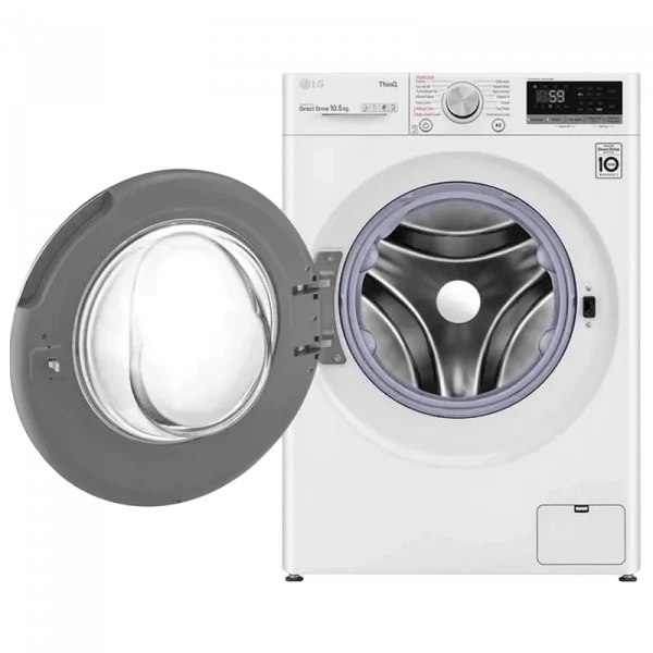 Mașină de spălat LG F4WV710S2E, 10,5kg, Alb