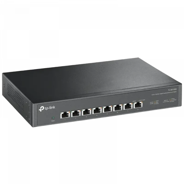 Switch de rețea TP-LINK TL-SX1008, 8x 100/1000/2500/5000/10000 Mbps