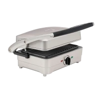 Grătar electric Cuisinart GRSM3E, 1000W, Argintiu