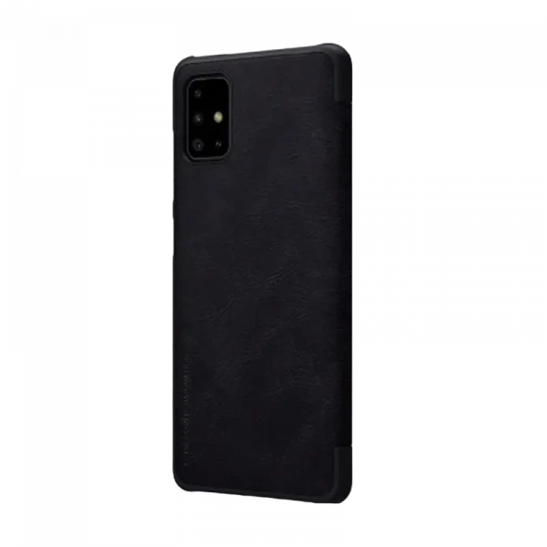 Чехол книжка Nillkin Galaxy A71 - Qin LC, Чёрный